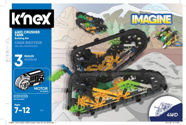 4WD Crusher Tank 13127 K'NEX manual