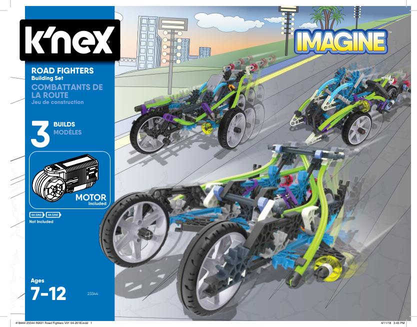Road Fighters 23344 K'NEX manual
